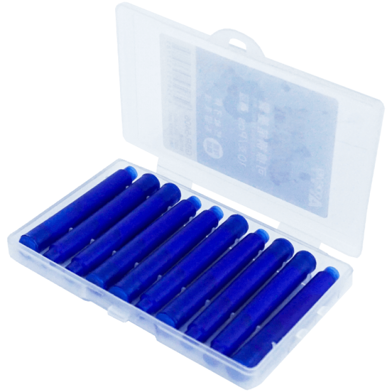 Set 10 rezerve albastre pentru stilou termosensibil, Adison
